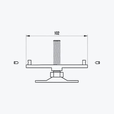Adjustable Foot  for M100 - W0103